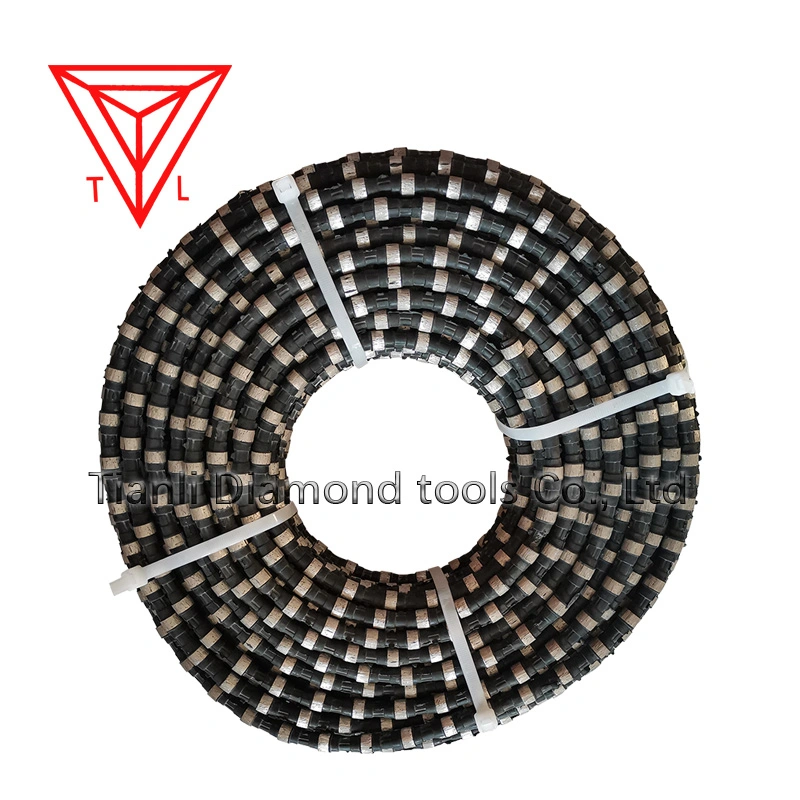 China Factory Rope Saw Diamond Thread Wire for Quarry Mining Marble Granite Moorstone Sandstone Andsite Limestone